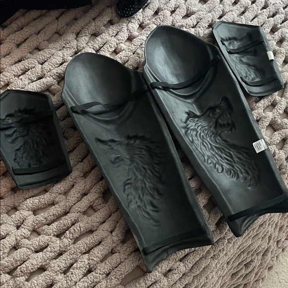 Vintage Kids Wolf Jon Snow Medieval Renaissance Knight Costume - Picture 4 of 5